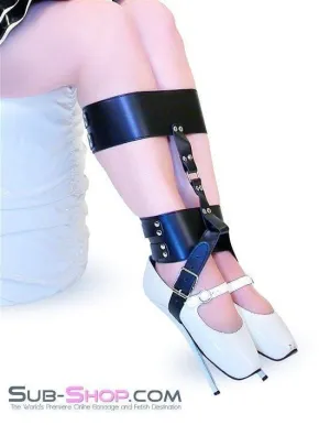 0633MH      Ankle & Knee Cuffs with High Heel Bondage Strap