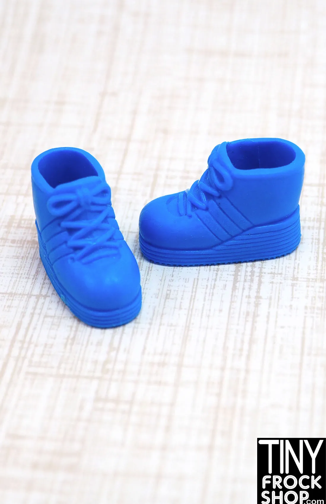 12" Fashion Doll Blue Stripe Side Sneakers