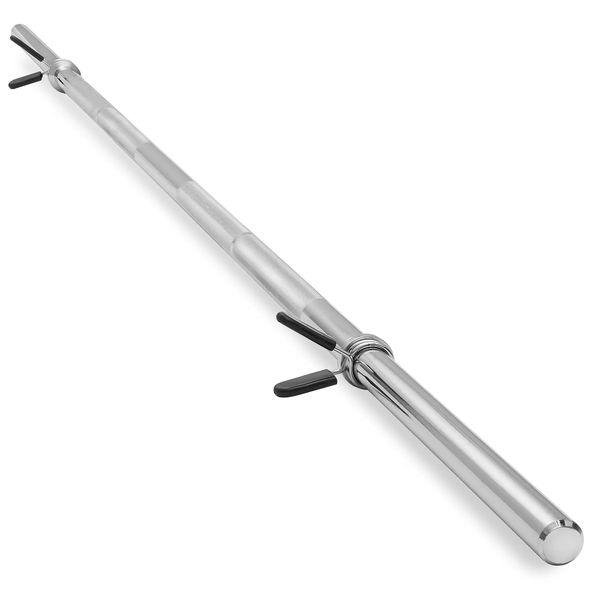 1" Standard Weightlifting Barbell - Straight Bar with Spring Collars