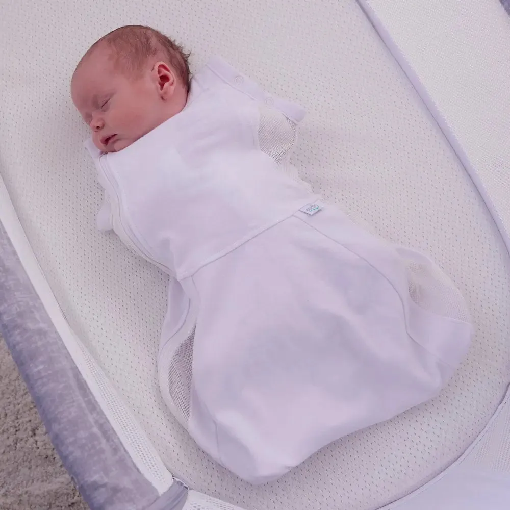 2.5 Tog Swaddle to Sleep Bag - Soft White