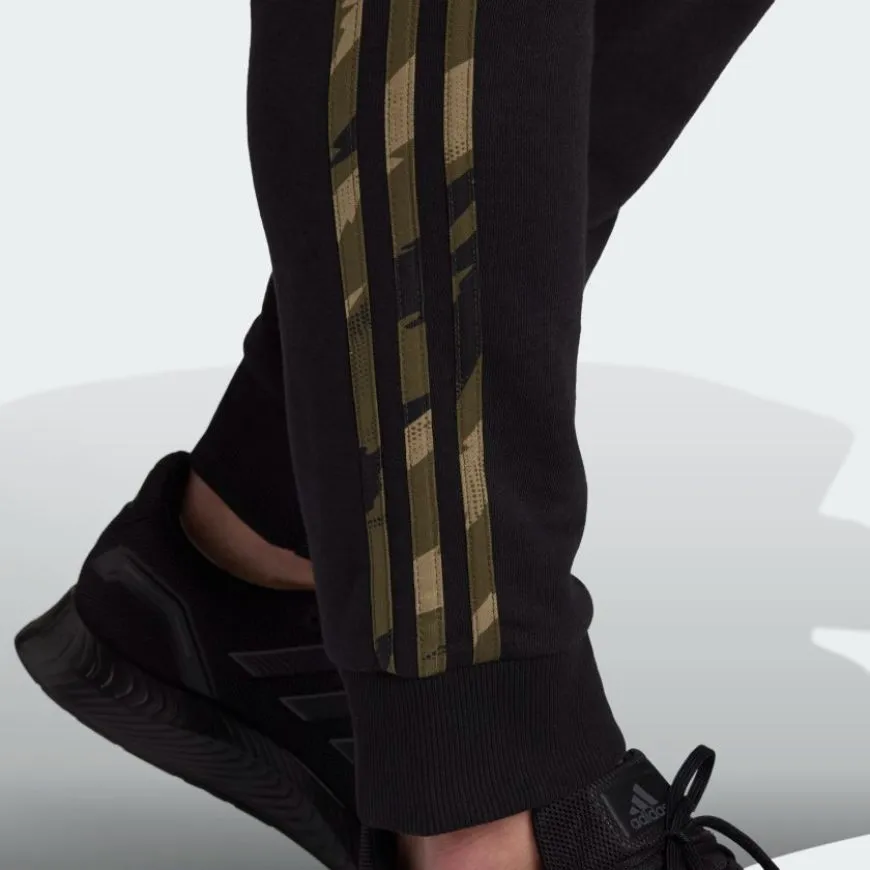 Adidas Essentials French Terry Camo Print Men Lifestyle Pant Black