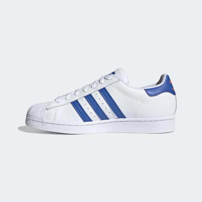 Adidas Original SUPERSTAR Men’s -WHITE /ORANGE/ROYAL BLUE