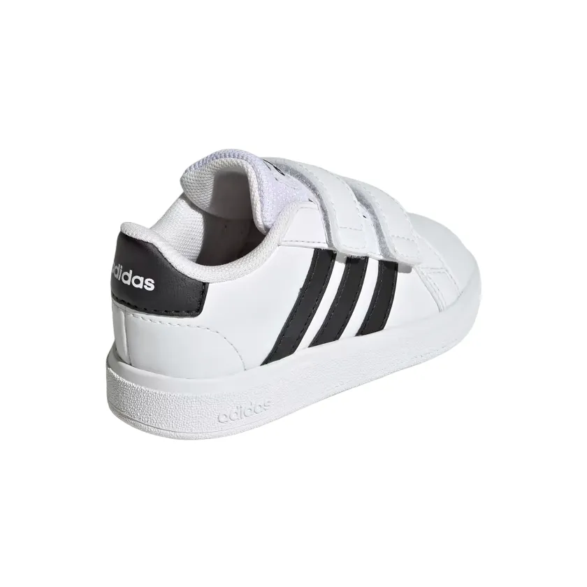 Adidas scarpa sneakers con strappo da bambino Grand Court 2.0 2.0 CF GW6527 bianco-nero