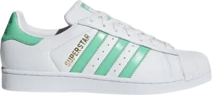 Adidas Superstar Hi-Res Green sneakers, white/green