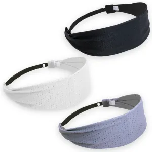 Adjustable No Slip Mesh Sport Headbands - 3 Pack