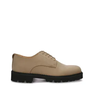 Adrien Vegan Derby Plain Toe Beige