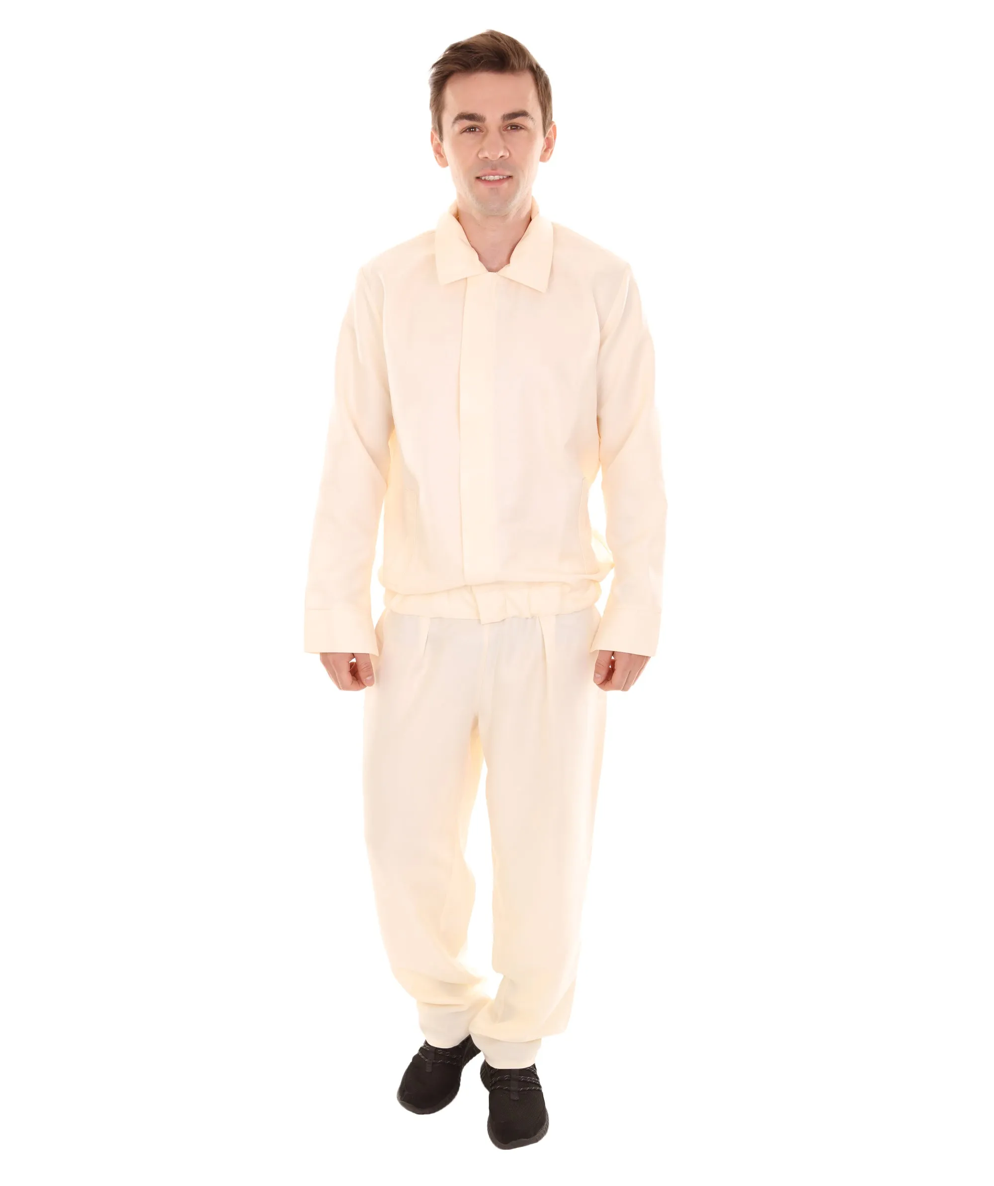 Adult Men's 80's Sports Crem Costume Champagne | Moccasin Cosplay Costume