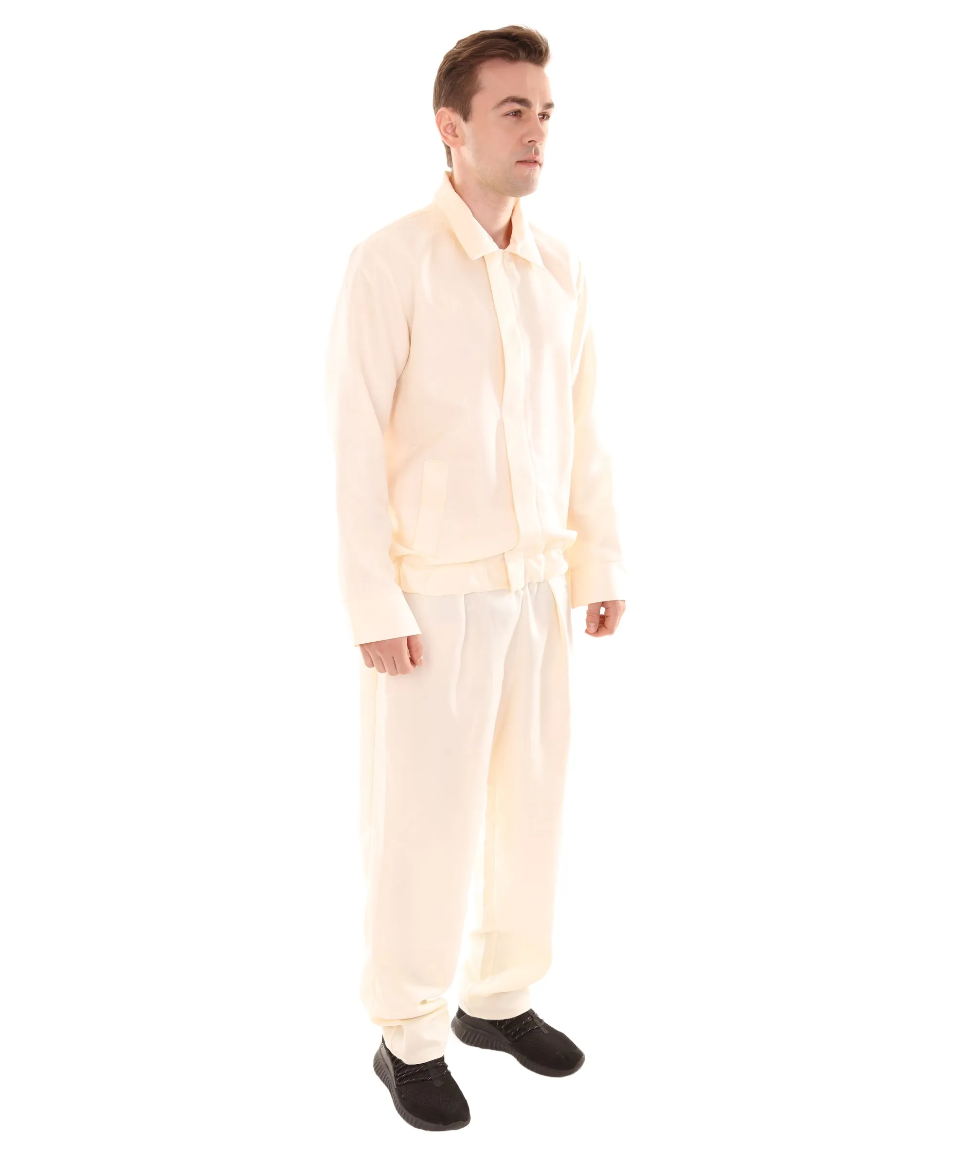 Adult Men's 80's Sports Crem Costume Champagne | Moccasin Cosplay Costume