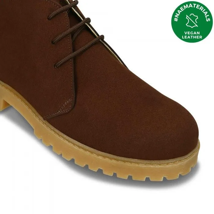 Agus Brown Vegan Desert Boots Ankle