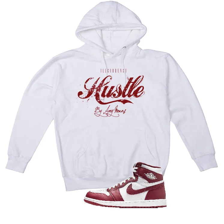 Air Jordan 1 High OG “Team Red” | illcurrency White T-Shirt (Hustle By Any Means)