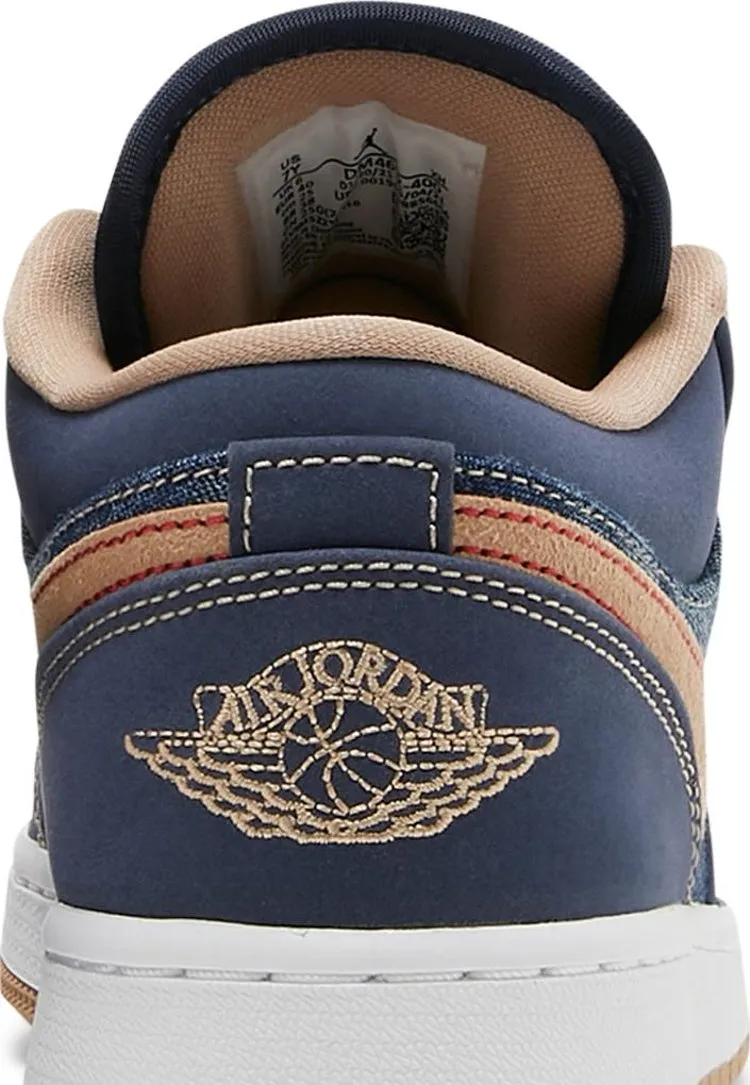 Air Jordan 1 Low SE GS Denim sneakers, blue