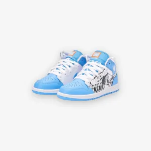 Air Jordan 1 Mid SS PS White University Blue DR6493-100