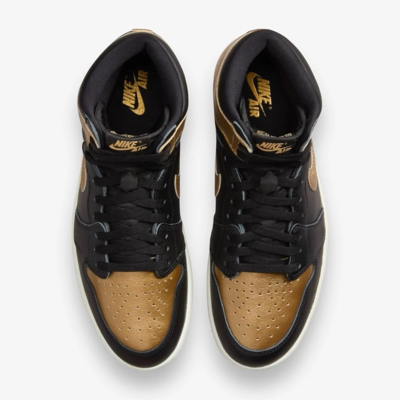 AIR JORDAN 1 RETRO HIGH OG "BLACK AND GOLD" BLACK/METALLIC GOLD-SAIL  DZ5485-071