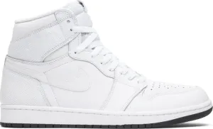 Air Jordan 1 Retro High OG White Perforated sneakers, white