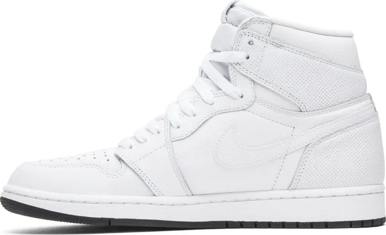 Air Jordan 1 Retro High OG White Perforated sneakers, white