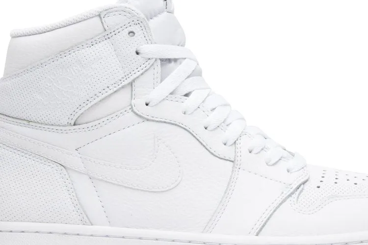 Air Jordan 1 Retro High OG White Perforated sneakers, white