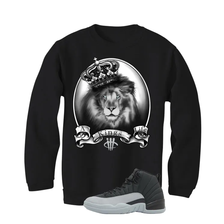 Air Jordan 12 Black/Wolf Grey Black T-Shirt (King's Life)| illcurrency