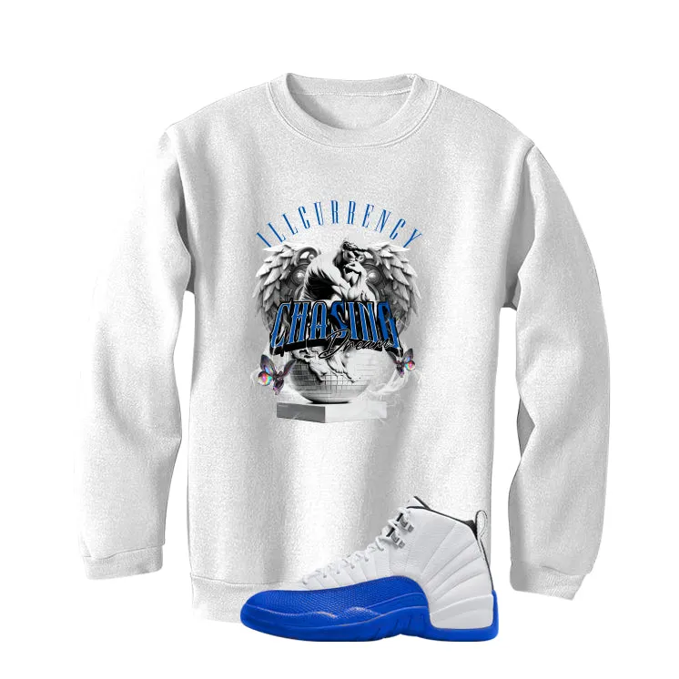 Air Jordan 12 Blueberry White T-Shirt (Chasing Dreams)| illcurrency