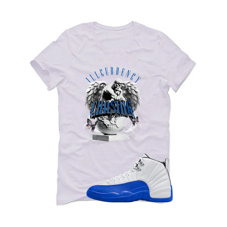 Air Jordan 12 Blueberry White T-Shirt (Chasing Dreams)| illcurrency