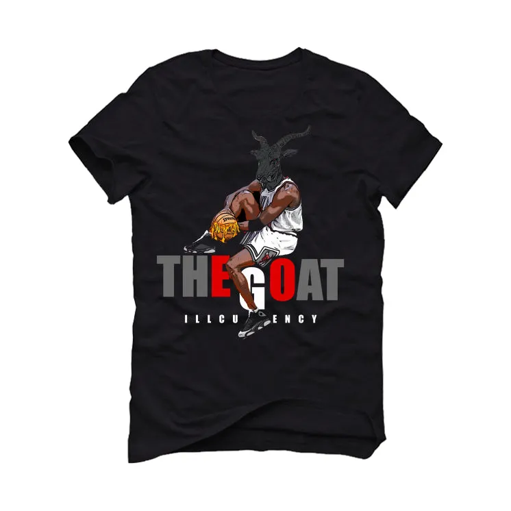 Air Jordan 13 Retro “Black Flint”| ILLCURRENCY Black T-Shirt (The Goat)