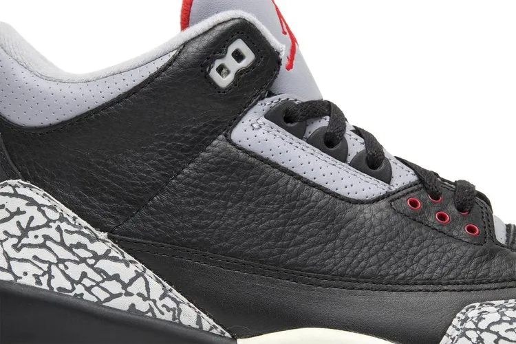 Air Jordan 3 Retro Black Cement 2001 sneakers, black