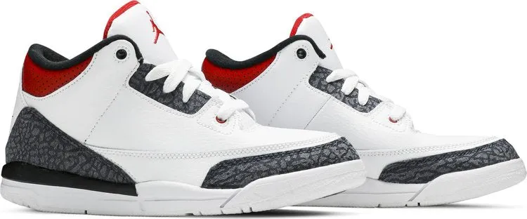 Air Jordan 3 Retro Denim SE PS Fire sneakers, white