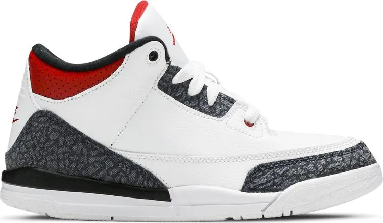 Air Jordan 3 Retro Denim SE PS Fire sneakers, white