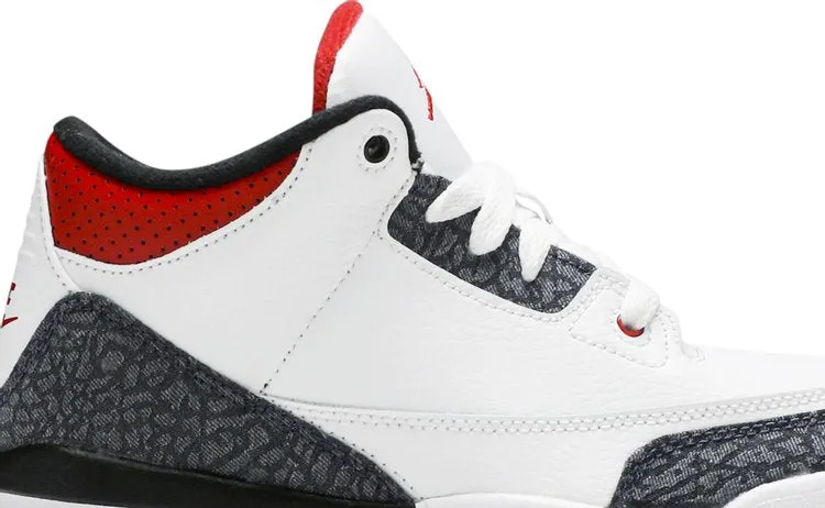 Air Jordan 3 Retro Denim SE PS Fire sneakers, white