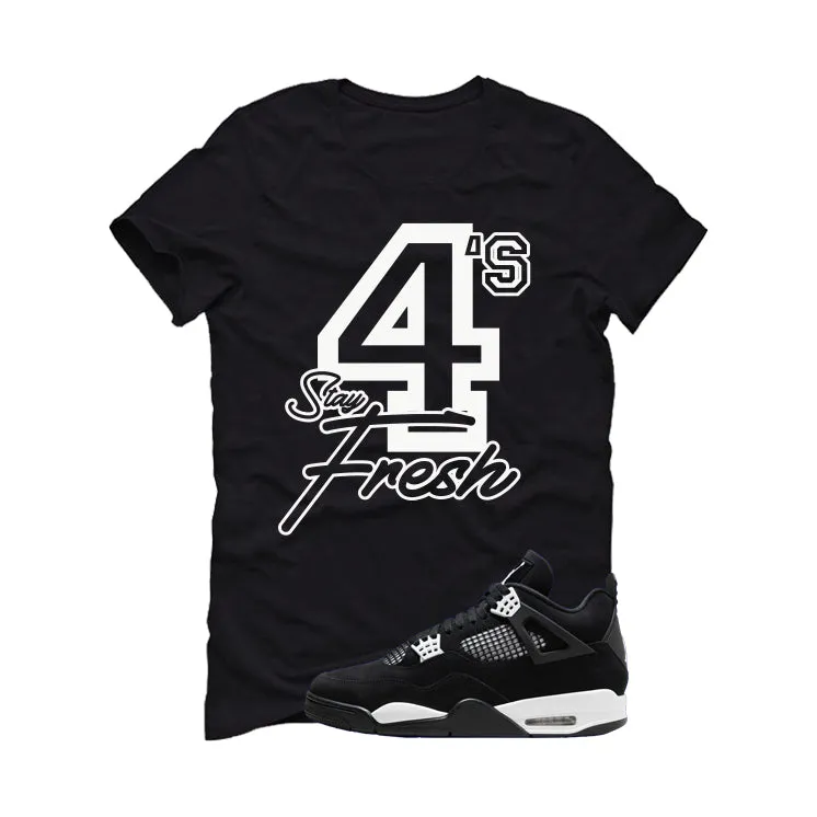 Air Jordan 4 White Thunder Black T-Shirt (Stay Fresh)| illcurrency