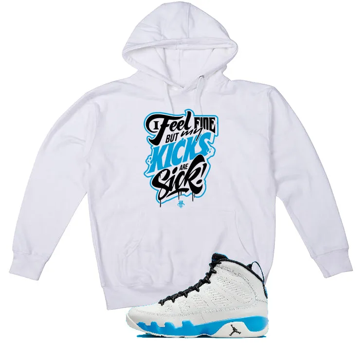 Air Jordan 9 “Powder Blue” | illcurrency White T-Shirt (Kicks Are Sick)