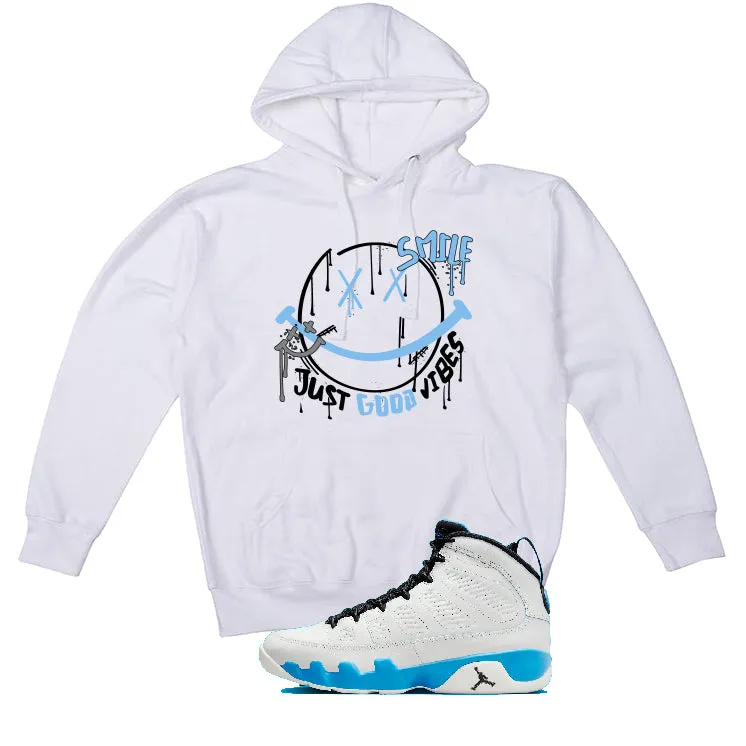 Air Jordan 9 “Powder Blue” | illcurrency White T-Shirt (Smile)