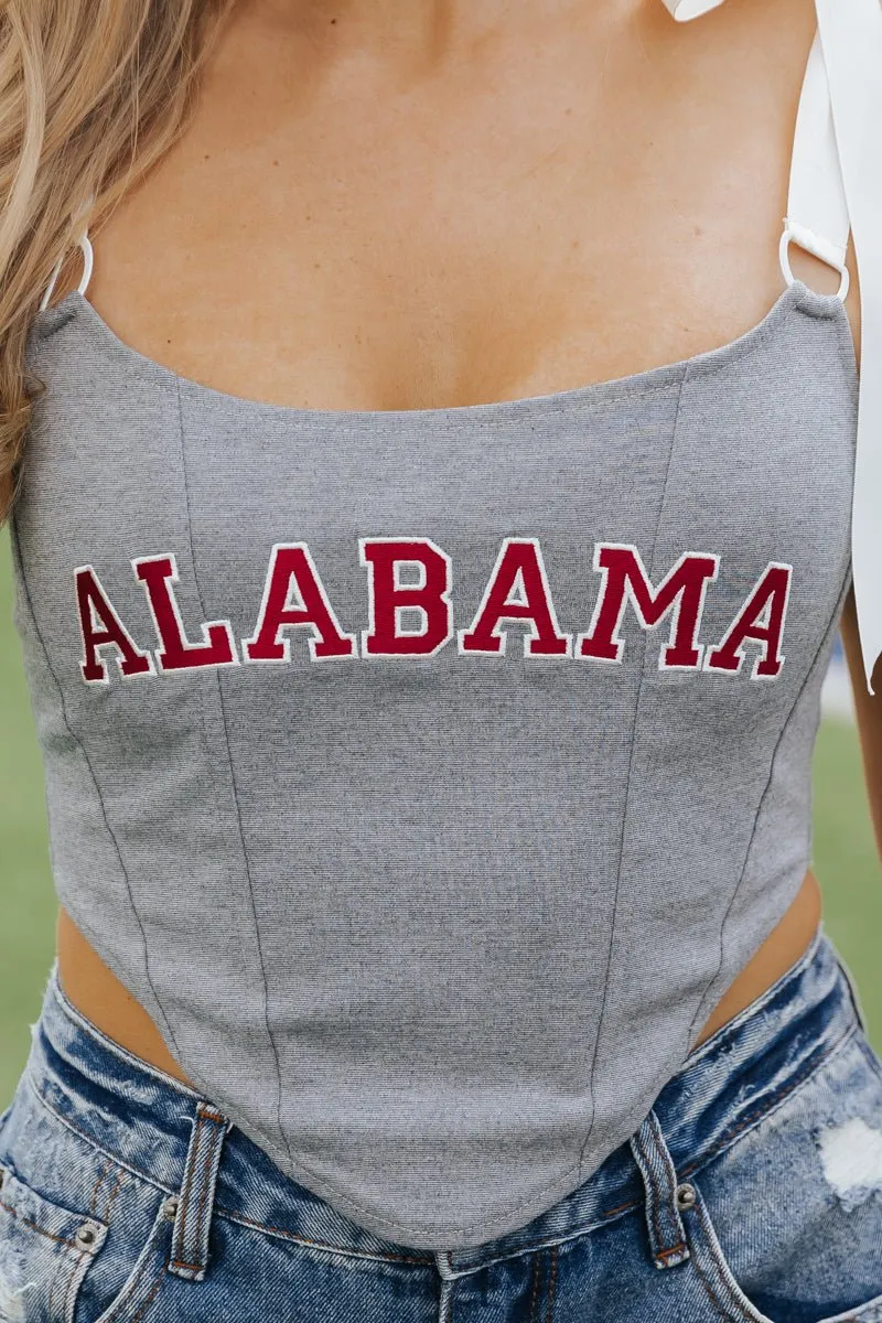 Alabama Sleeveless Satin Bow Top - FINAL SALE