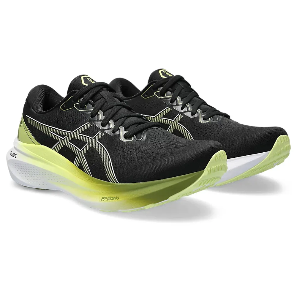 ASICS GEL-KAYANO 30 (M) - (BLACK/GLOW YELLOW) RUNNING SHOES