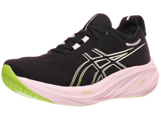 Asics | Gel-Nimbus 26 | Women's | Black/Neon Lime