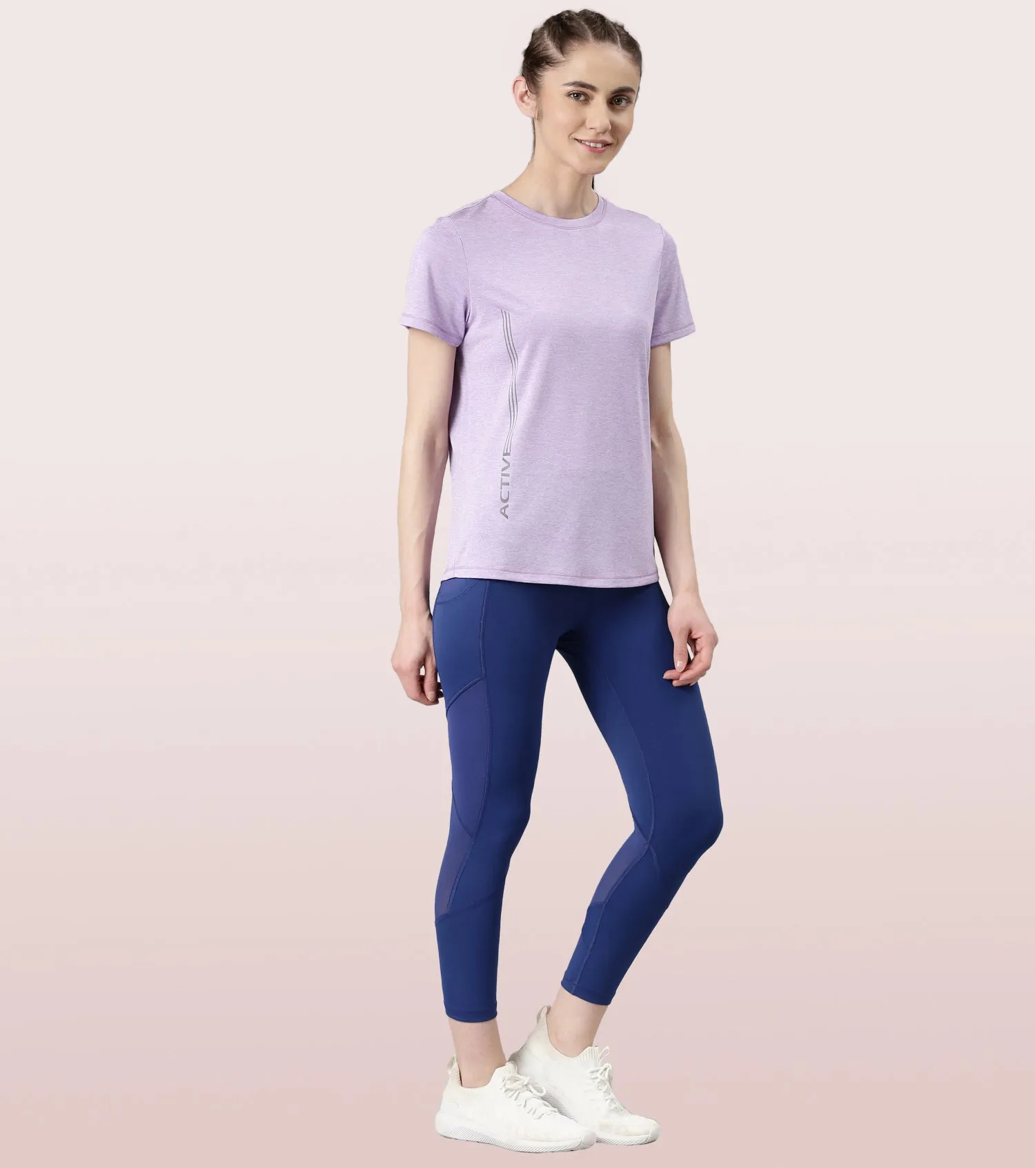 Athleisure- A309
BASIC WORKOUT CREW TEE | DRY FIT CREW NECK ACTIVEWEAR TEE
RELAXED FIT | REGULAR LENGTH