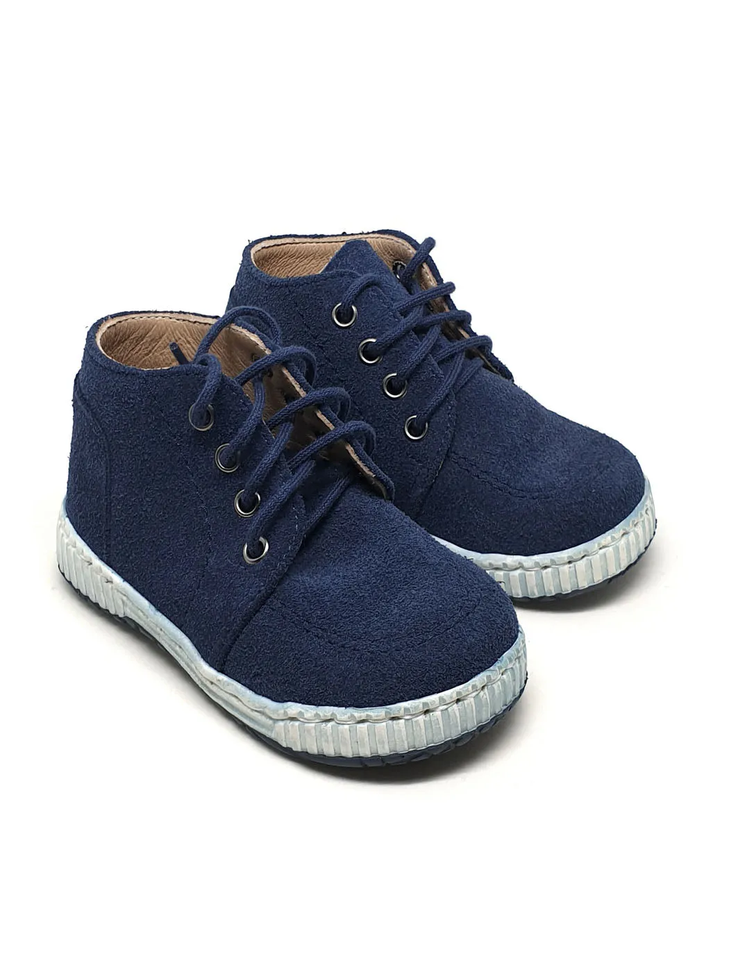 Baby bootie shoe for boy-BATISTA Blue