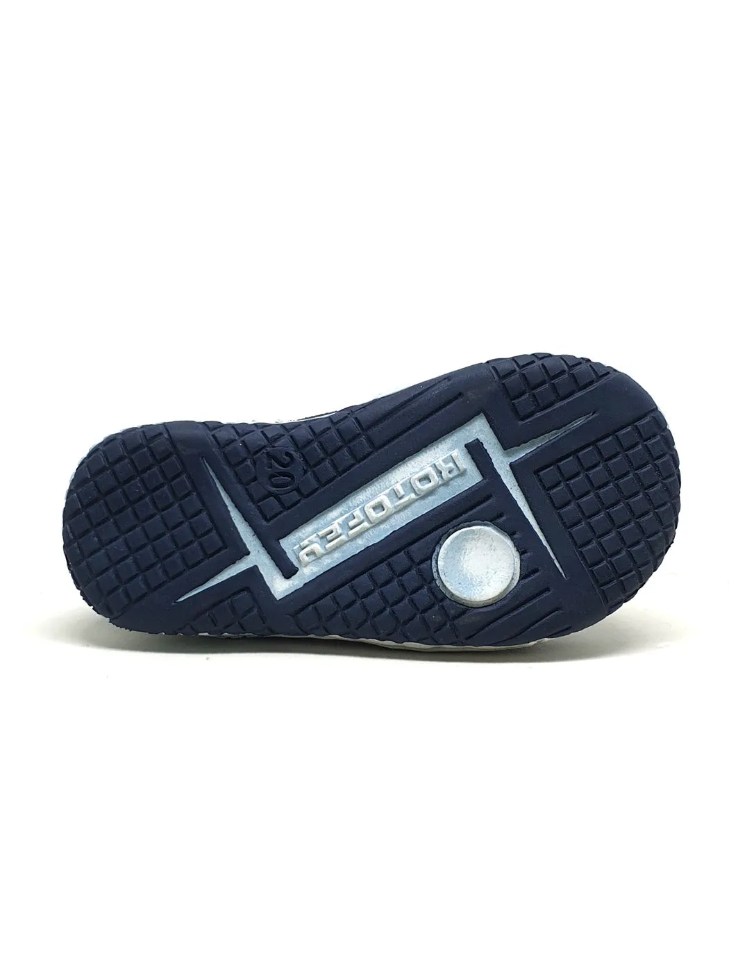 Baby bootie shoe for boy-BATISTA Blue