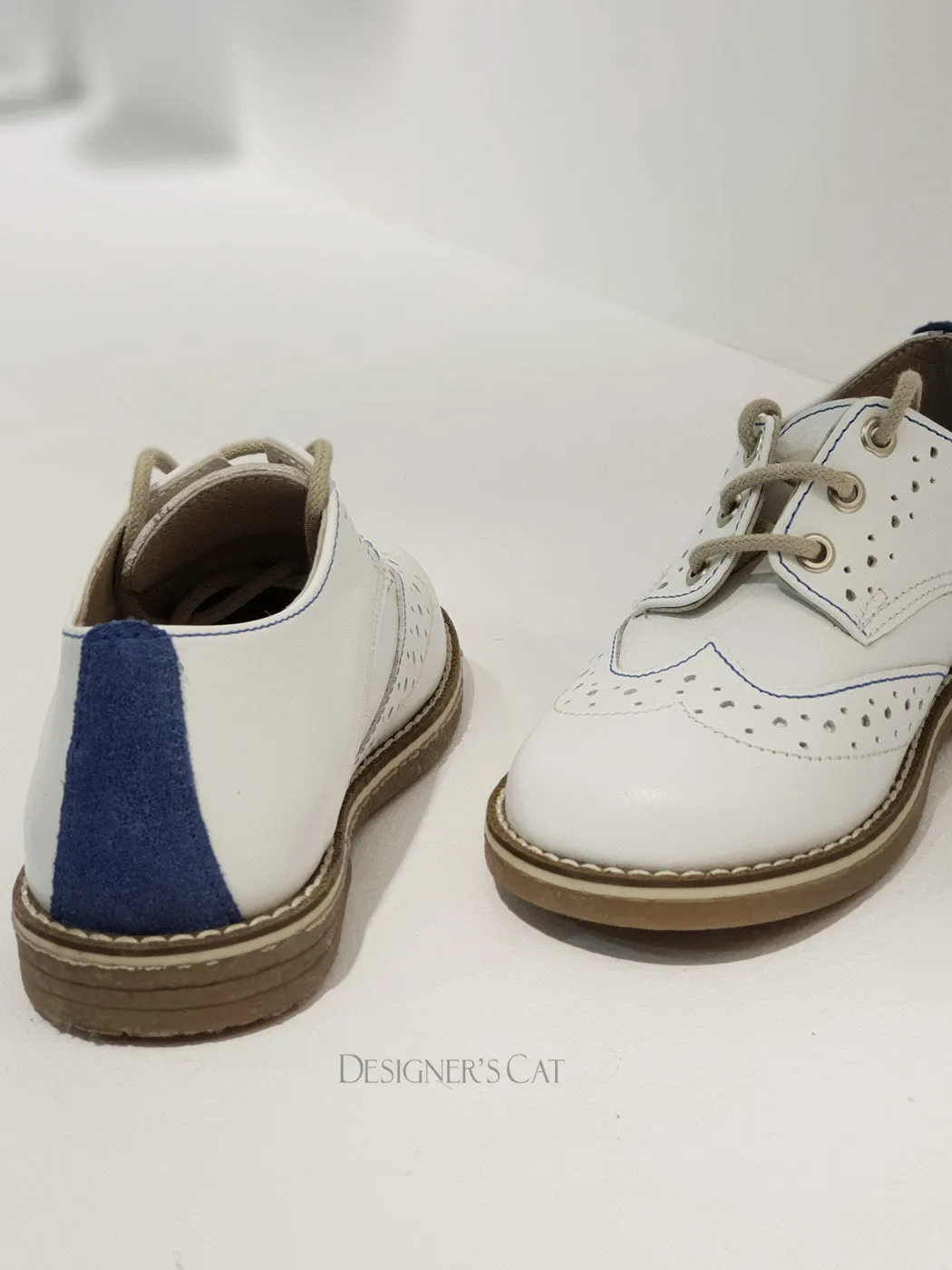 Baby Shoes Moccasins for boy - White