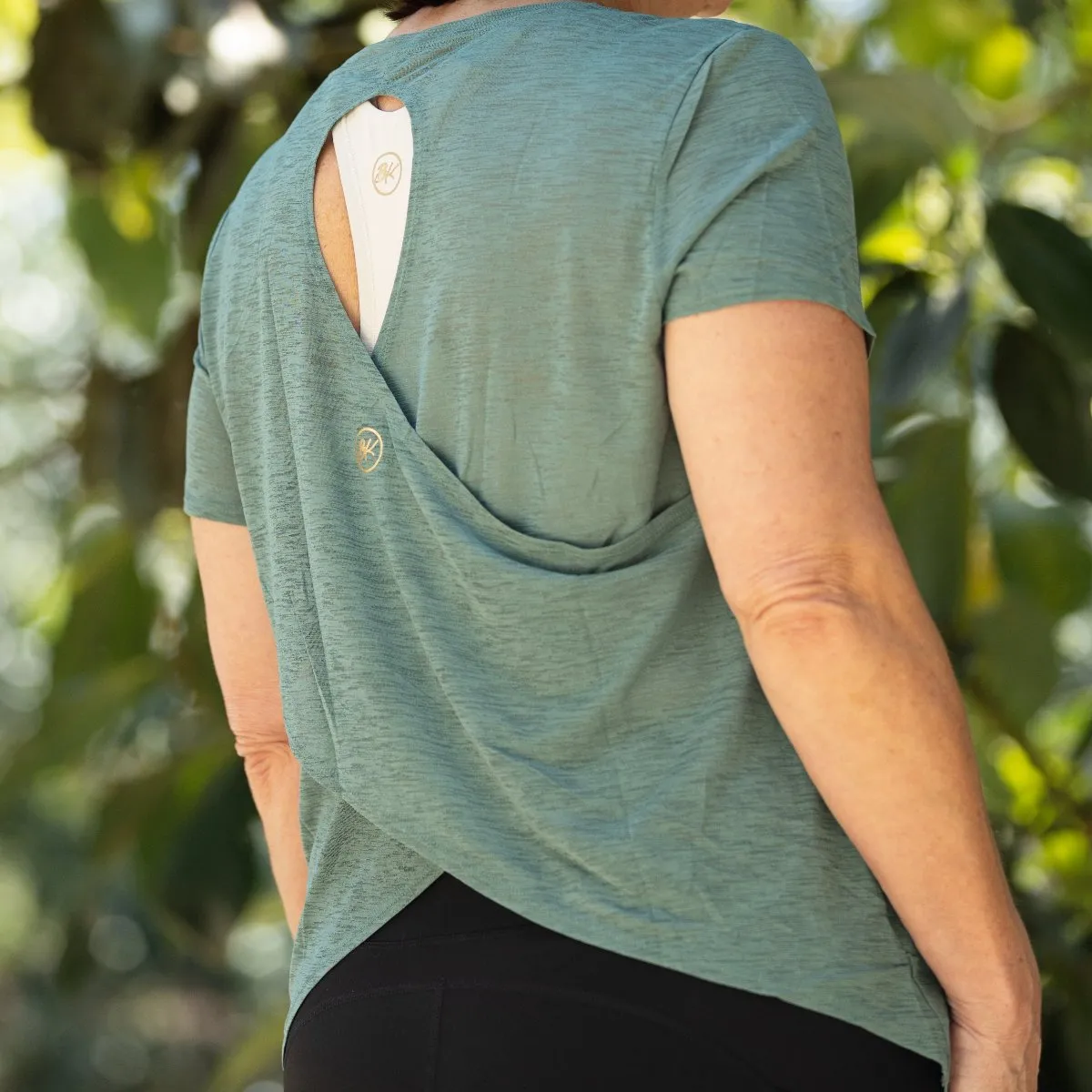 Back Wrap Tee | Green