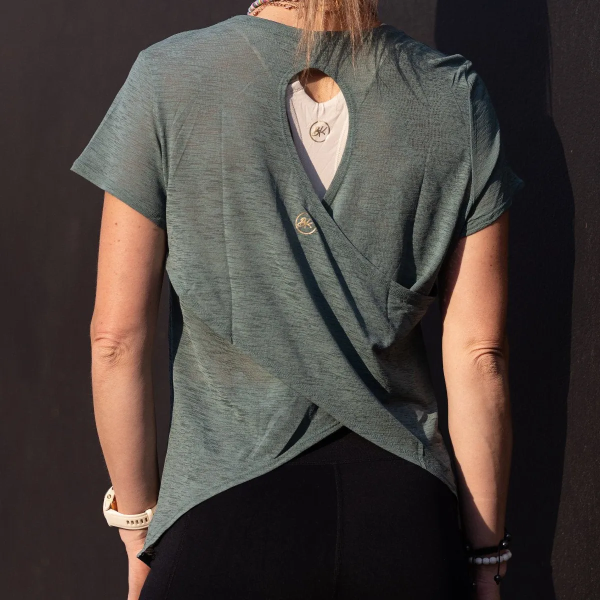 Back Wrap Tee | Green