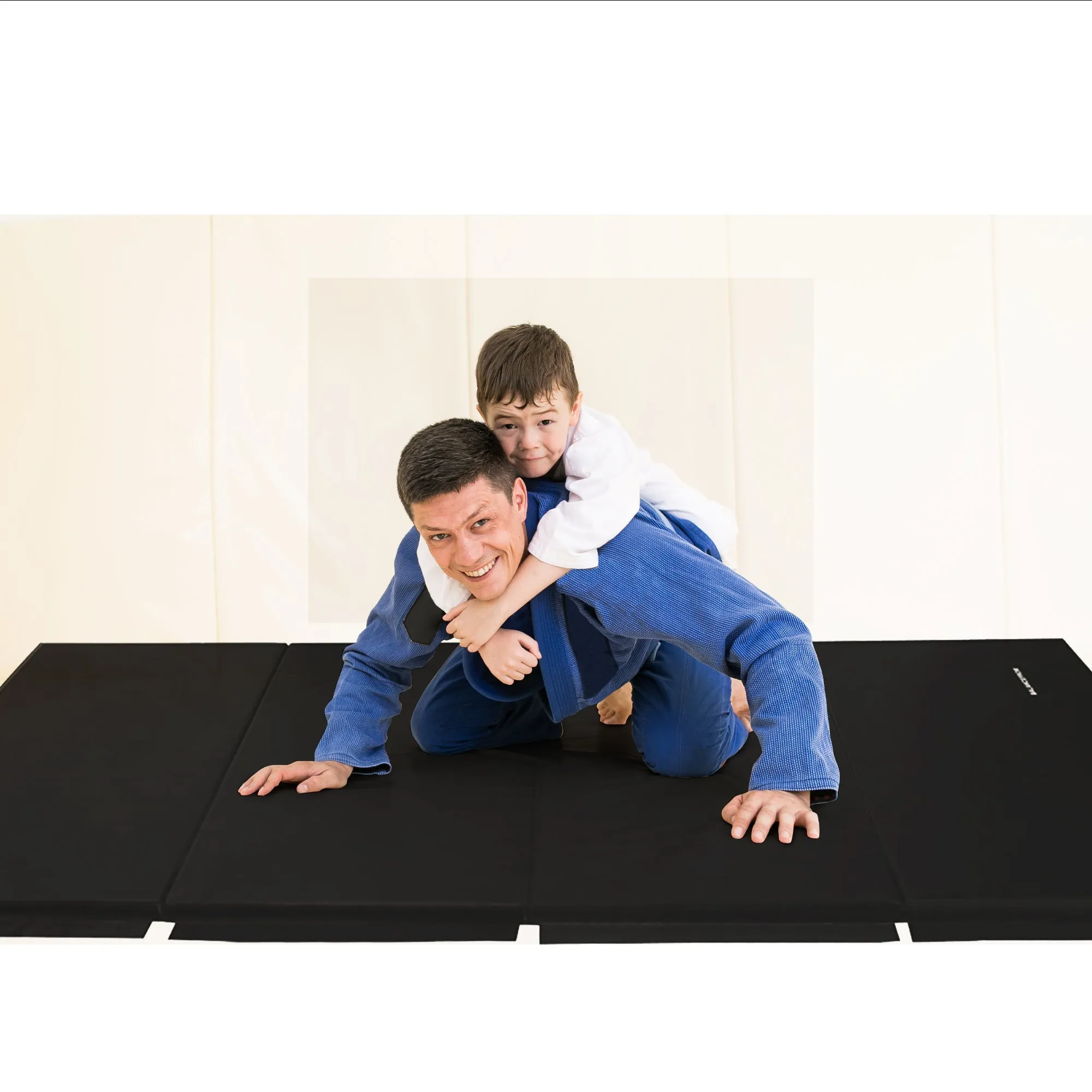 BalanceFrom Fitness 120 x 48" All Purpose Folding Gymnastics Exercise Mat, Black