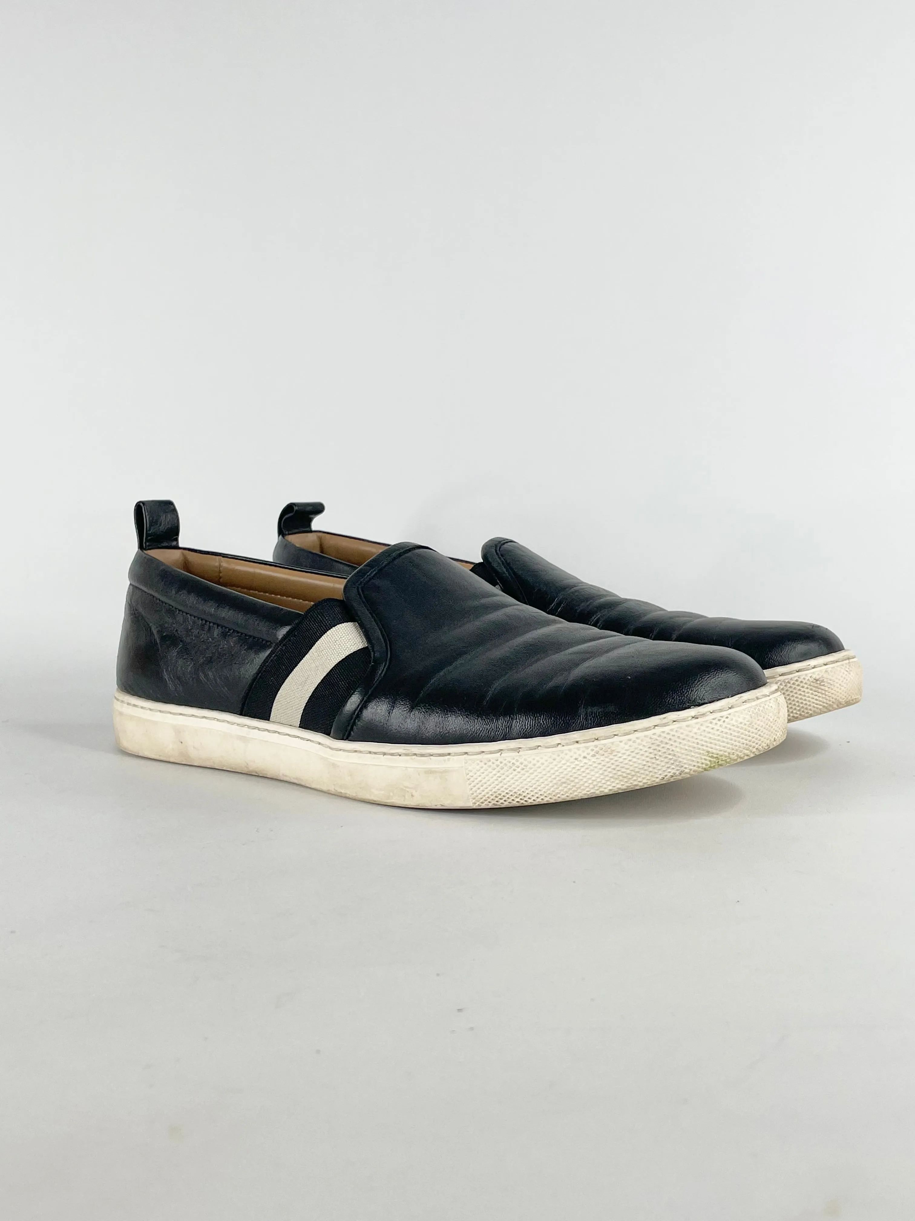 Bally Black Leather 'Henrika' Skate Shoes - EU39