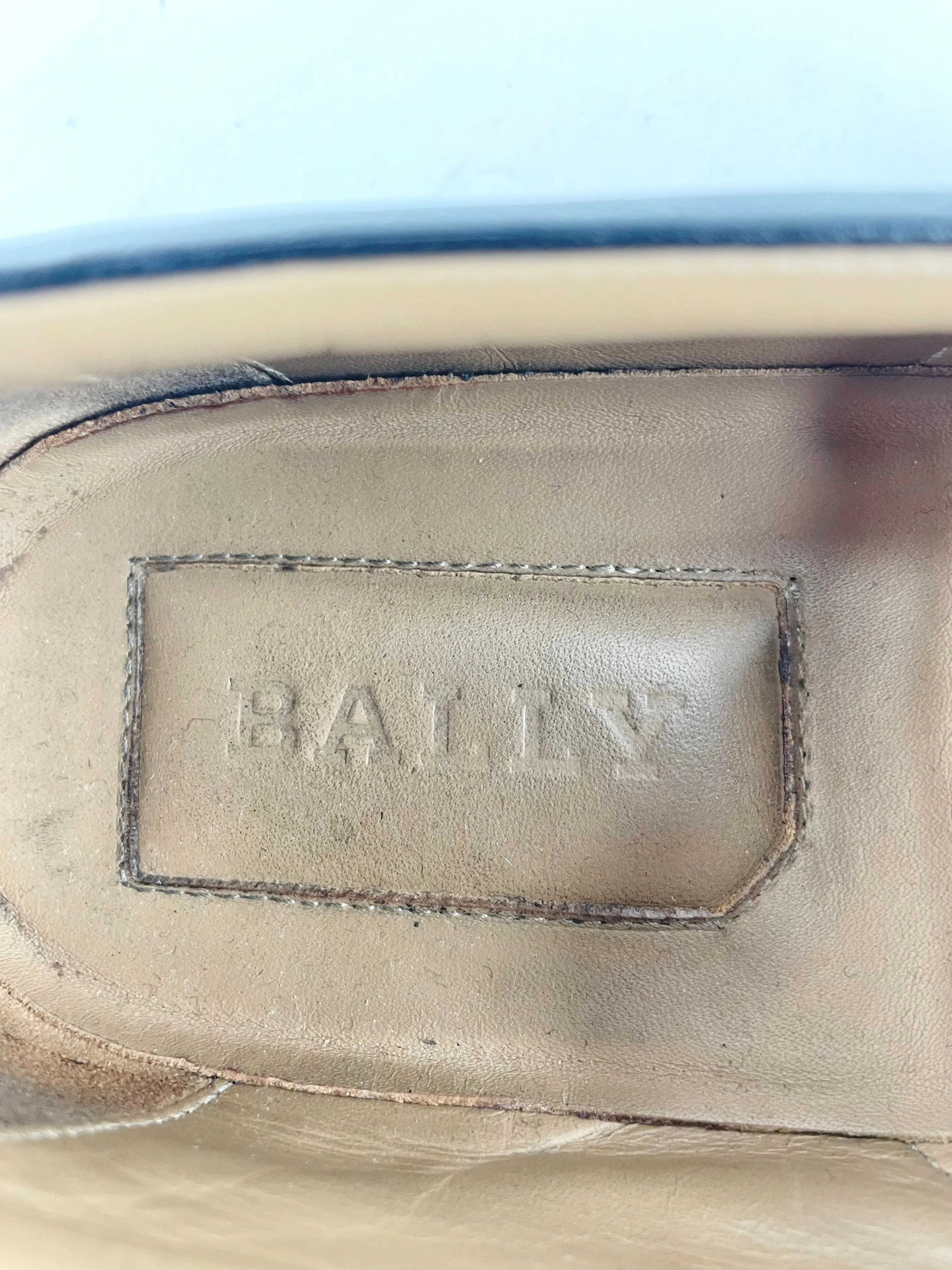 Bally Black Leather 'Henrika' Skate Shoes - EU39