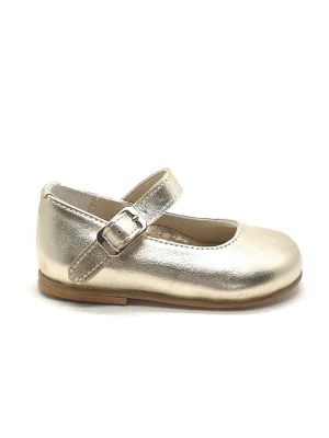 Baptismal baby Girl's shoe - BALLERINA Gold-020