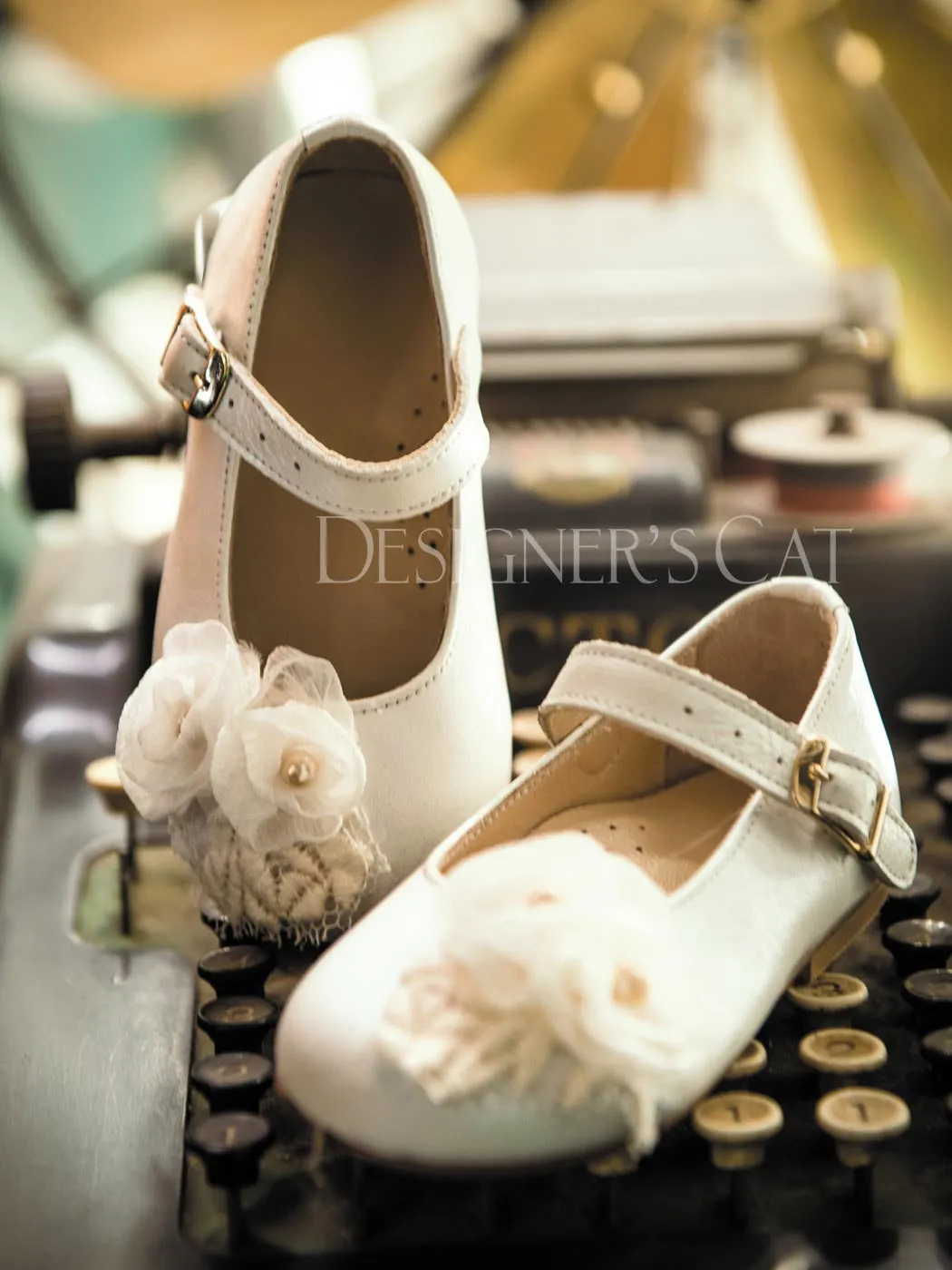 Baptismal baby Girl's shoe Ballerina-NICKY Cream