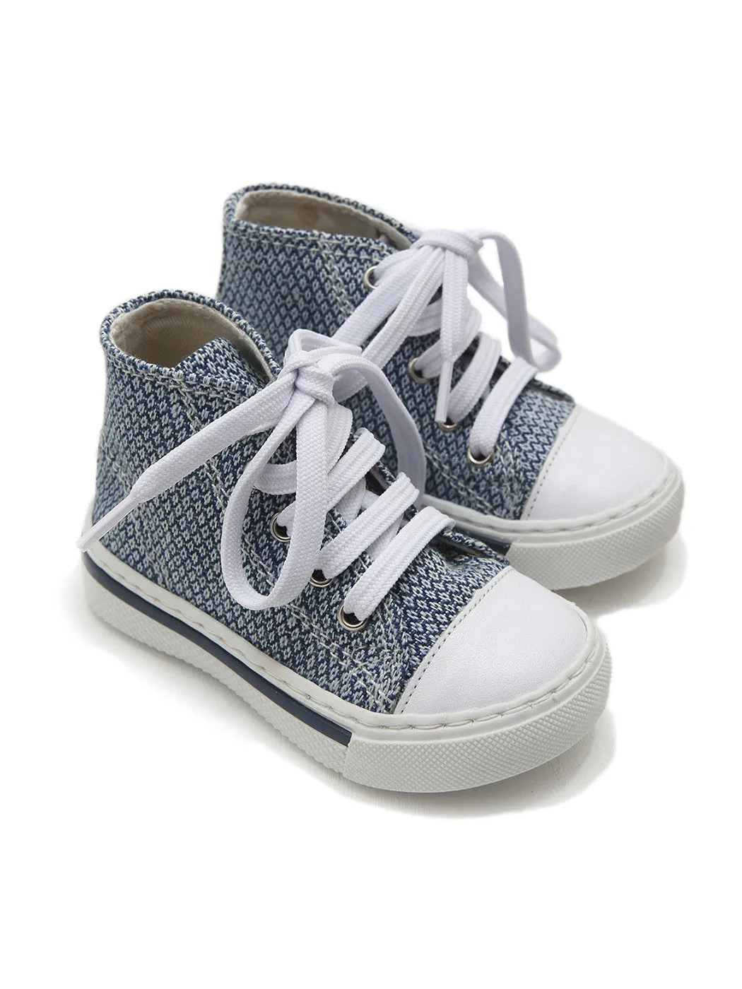 Baptismal Baby shoe bootie for Boy-PERRI blue