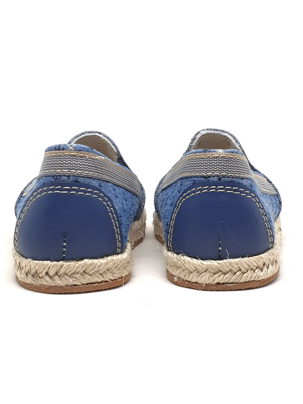 Baptismal Baby shoe Espadrille-Boy-TONY blue