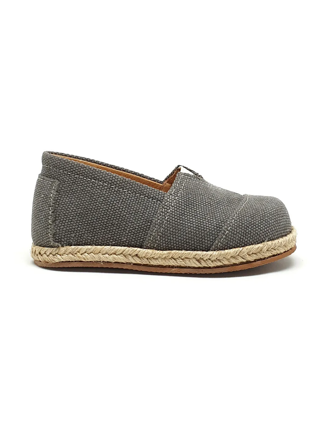 Baptismal Baby shoe Espadrille for Boy-03155 Grey