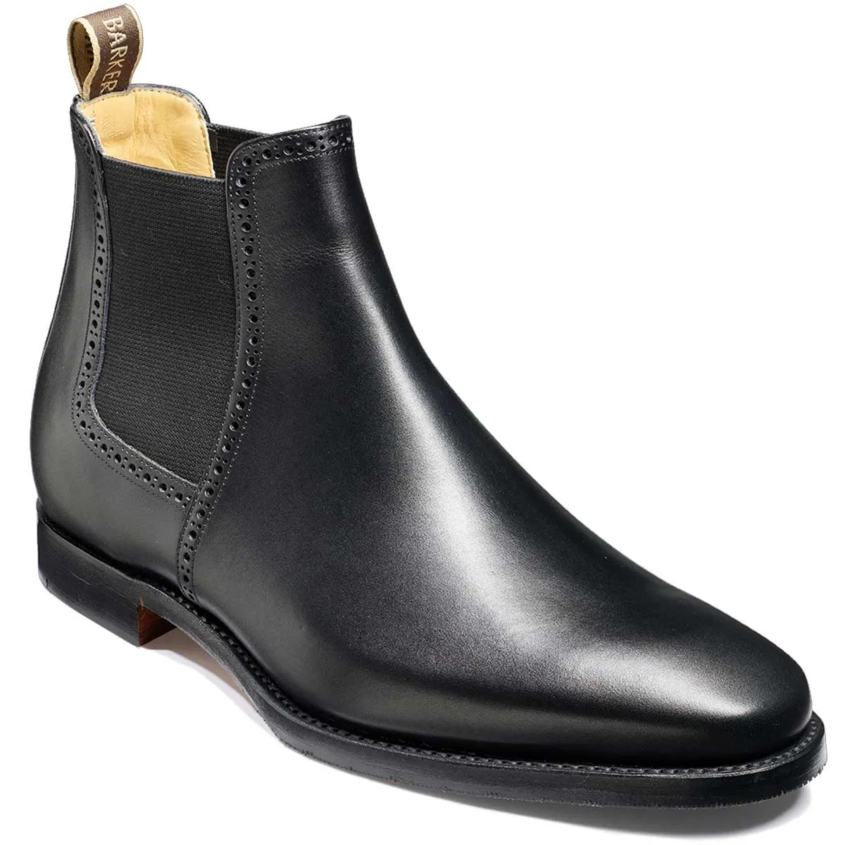 BARKER Hawkin Chelsea Boots - Mens - Black Calf