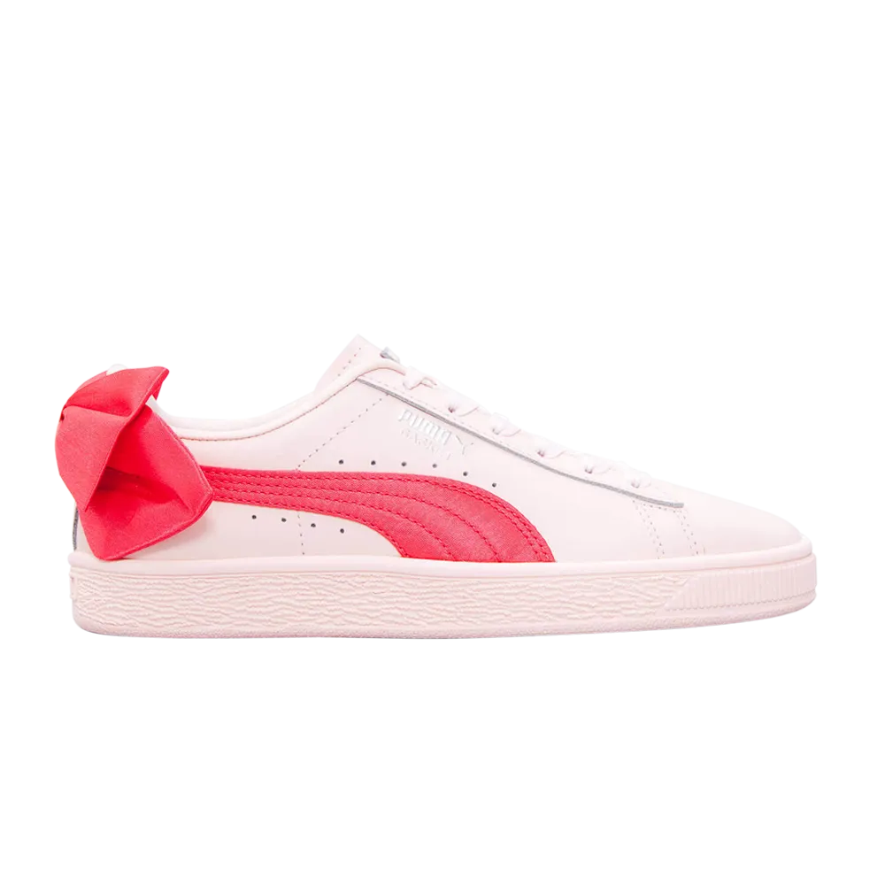 Basket Bow Patent Jr Puma sneakers, pink